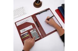 China Durable Business PU Leather Notepad Portfolio Multiscene Recyclable Custom Logo supplier