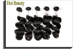 China Natural Wave Unprocessed Peruvian Virgin Human Hair Extensions For Women supplier