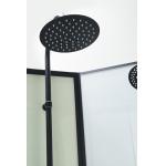 Stylish Shower Room And Black Frame With Tray And Roof For Modern