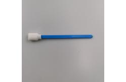 China Highly Absorbent Foam Swabs For Solvent Cleaning Paddle Head Blue Handle supplier