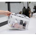 Clear Makeup Travel Toiletry Tote Bags Large Cosmetic Organizer Zipper Pouch Purse for sale
