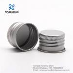 Aluminum Screw Caps Aluminum Thread Ribbed Screw Top Lids For Bottles Jars for sale