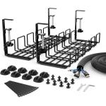 No Drill Steel Mesh Cable Organizer Under Table Cable Duct Desk for Easy Cable Access for sale