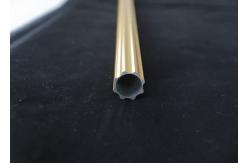 China Modern Plating Treatment 6.7m 28mm Aluminum Curtain Rod supplier