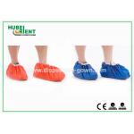 Blue Green CPE Disposable Shoe Covers Made by Hand or by Machine