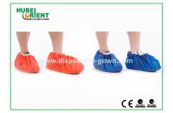 China Blue Green CPE Disposable Shoe Covers Made by Hand or by Machine supplier