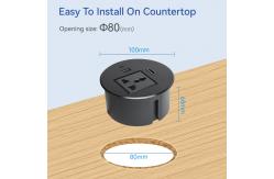 China HDMI Office Desk Power Grommet outlet Socket UBS20W QC3.0 Charger 90mm supplier