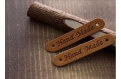 China Embossed Custom Leather Clothing Patches , Creative Leather Flight Jacket Patches supplier