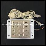 Waterproof 4X4 Matrix Metal Numeric Keypad 16 Keys R232 Interface for sale