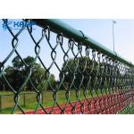 Diamond Chain Wire Fencing Easily Assembled Corrosive  Resistant Low Carbon Steel for sale