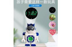China OEM Robot Kids Alarm Clock eco friendly Plastic ABS material supplier