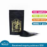 70g Stand Up Retort Pouch 100 Mircons Black Printed Laminated Pouches
