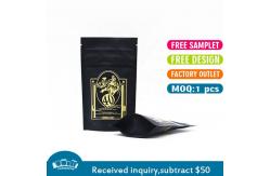 China 70g Stand Up Retort Pouch 100 Mircons Black Printed Laminated Pouches supplier