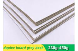 China One side coated Duplex Paper Board with grey back 300g 700 * 1000mm supplier