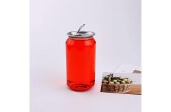 China Plastic Drink Bottle Beverage Juice Soda Can Packaging With Lid supplier