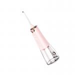 Handheld 5V Cordless Oral Irrigator / Water Teeth Cleaner Pink 265g High Pressure for sale