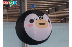 China Customized 1.5m 5ft Inflatable Lighting Decoration Penguin Balloon supplier