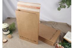 China Sharp Bottomed Kraft Paper Mailing Envelopes Embossed Paper Sustainable Mailing Bags supplier