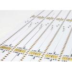 Double Layer LED COB PCB Flexible Circuit Board With Whiteboard And Black Text Design for sale
