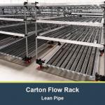 Lean Pipe Flow Rack Carton Flow Rack Gravity roller rack Warehouse Storage Racking for sale