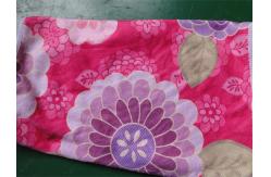 China Weft knitted flower printed 30*60 microfiber cleaning cloth , microfiber home usaging towel supplier