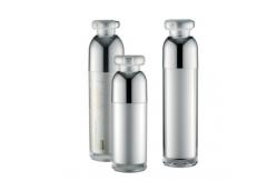 China Luxury Cosmetic Pump Bottle Double Wall 15ml ABS Small Containers With Clip supplier