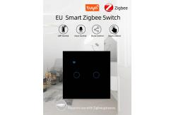 China 240V Smart Zigbee Switch Zigbee Hubs 2 Gang APP Control Remote Light Switch supplier