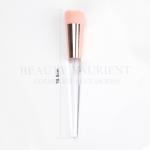 Flower Shape Foundation Single Makeup Brush With Transparent Triangle Handle for sale