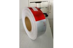 China Trailer Dot C2 Reflective Tape Self Adhesive , Dot C2 Conspicuity Tape White Red supplier