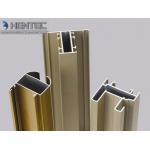 Gold Anodized Aluminum Window Extrusion Profiles , Extruded Aluminum Window Frame for sale