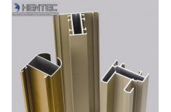 China Gold Anodized Aluminum Window Extrusion Profiles , Extruded Aluminum Window Frame supplier