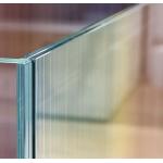 Building Laminated Tempered Glass Safety Low Iron Polished Edged Toughened / Reflective / Frosted Glass for sale