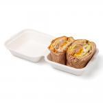 Customized Disposable Burger Boxes for Fast Food Printing Handling UV Coating for sale