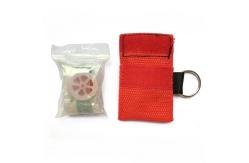 China First Aid Rescue Disposable CPR Mask Keychain Bag With CPR Face Shield supplier