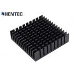 6063 Black Anodized Aluminum Heat Sink Extrusion Profiles With CNC Machining for sale