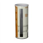 Fashinal Orange Cardboard Paper Composite Cans with Clear Window and Metal Bottom for Unferwear T-shirt Clothing for sale
