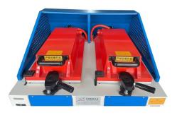 China Double Station Sole Pressing Machine Semi-Auto Shoe Attaching Press Machine supplier