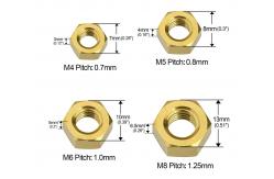 China AMS4928 Titanium Hex Nut Titanium Alloy Hexagon Nut M8 supplier