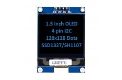China 1.5 Inch OLED Module - 128x128 Monochrome White & Blue for IoT supplier