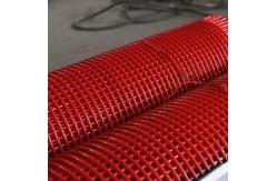 China Tensioned Hook Self Cleaning Steel Core Polyurethane Screen 8mm aperture supplier