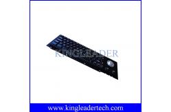 China Cherry Key Swithc Kiosk Black Metal Keyboard With Trackball In Good Tactile supplier