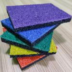 EPDM Rubber Granules Interlocking Exercise Mat Fire Resistant Green for sale