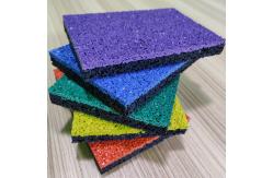 China EPDM Rubber Granules Interlocking Exercise Mat Fire Resistant Green supplier
