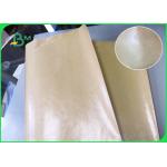 Greaseproof Brown Single Side Food Grade PE Coated Paper For Fast Food for sale