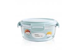 China Oven Safe 950ml Borosilicate Glass Food Container supplier