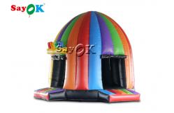 China Best Inflatable Tent 5x4x3.8mH Inflatable Disco Dome Bouncy Castle With Magic Lights supplier