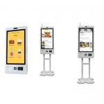 Fast Food Self Service Kiosk Terminal with Multiple Payment Choices Wall Mount Design for sale