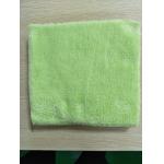 40*40cm Microfiber Green 600gsm Ultrasonic Trimming Coral Fleece Kitchen Towels for sale