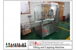 China 10ml-100ml E-liquid Bottle Filling And Capping Machine With Piston Pump supplier