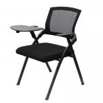 Armless Foldable Staff Ergonomic Office Chair With Metal Frame / Ergo Desk Chair for sale